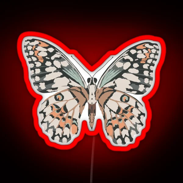 Butterfly Illustration RGB Neon Sign
