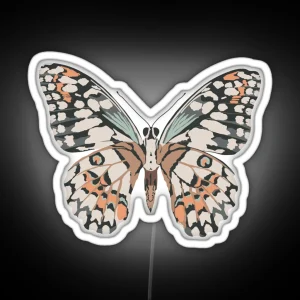 Butterfly Illustration RGB Neon Sign