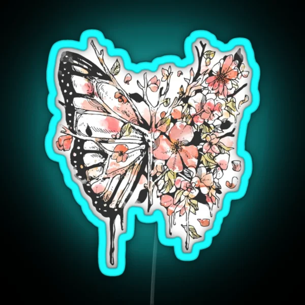 Butterfly Metamorphora RGB Neon Sign