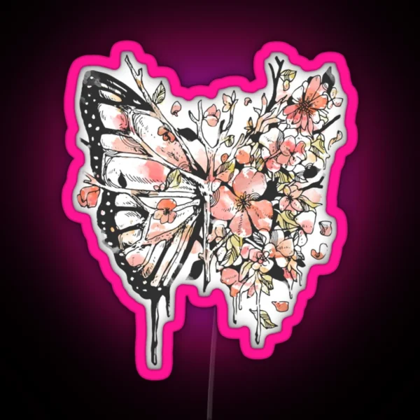 Butterfly Metamorphora RGB Neon Sign