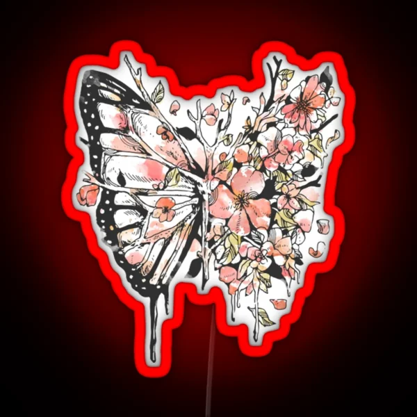 Butterfly Metamorphora RGB Neon Sign