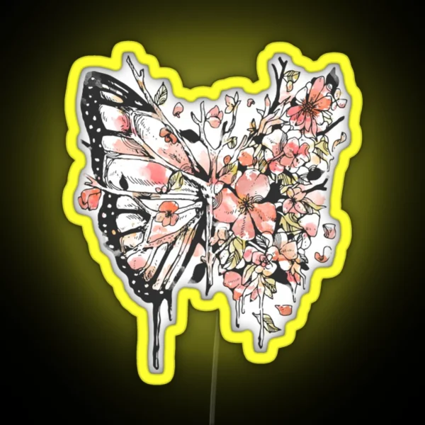 Butterfly Metamorphora RGB Neon Sign