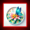 Butterfly Netting On A Flower RGB Neon Sign - Image 2