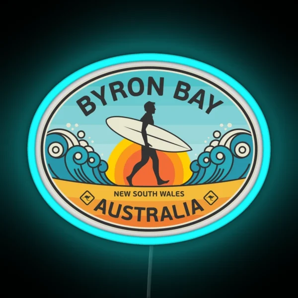 Byron Bay Australia RGB Neon Sign