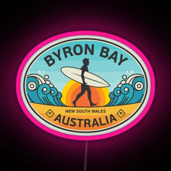 Byron Bay Australia RGB Neon Sign