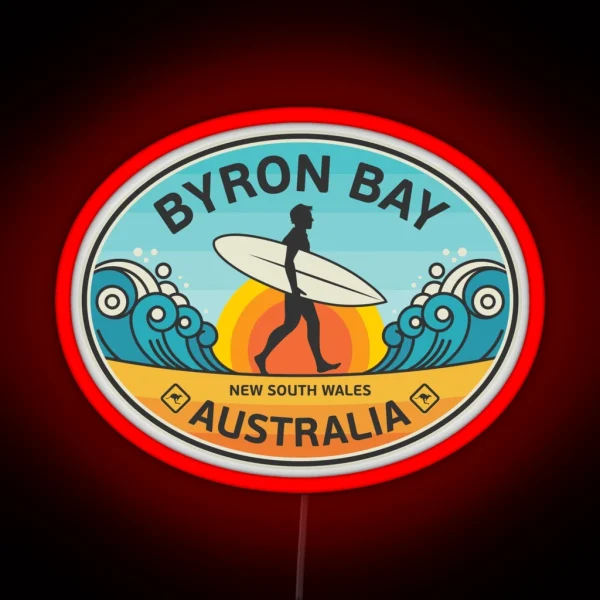 Byron Bay Australia RGB Neon Sign
