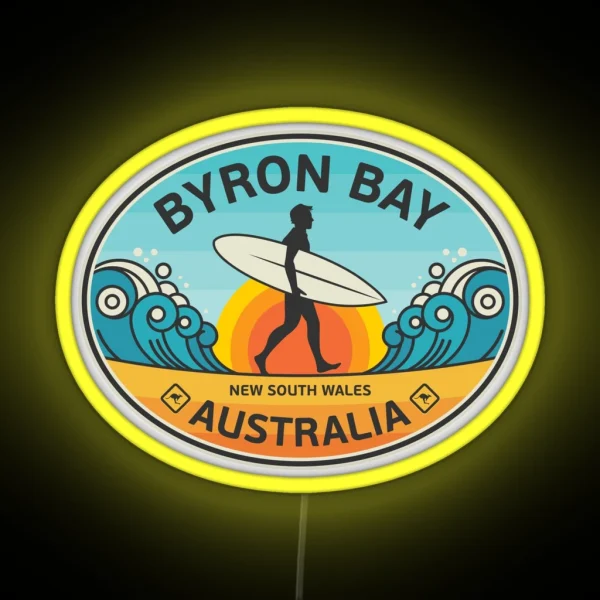 Byron Bay Australia RGB Neon Sign