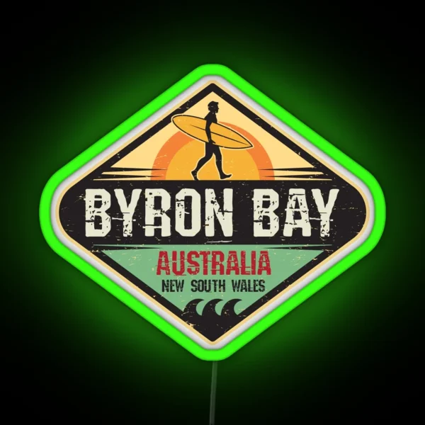 Byron Bay Australia RGB Neon Sign