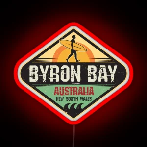 Byron Bay Australia RGB Neon Sign