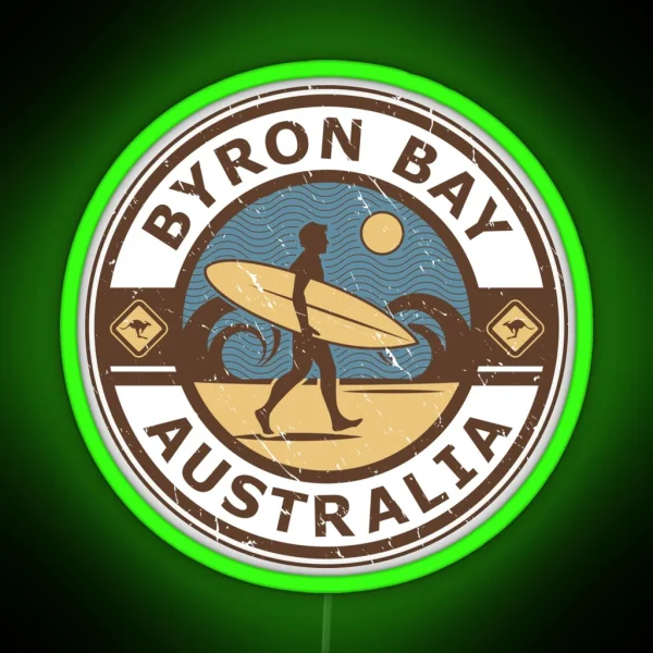 Byron Bay Australia RGB Neon Sign