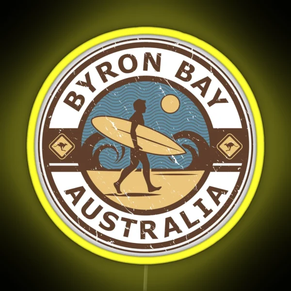 Byron Bay Australia RGB Neon Sign
