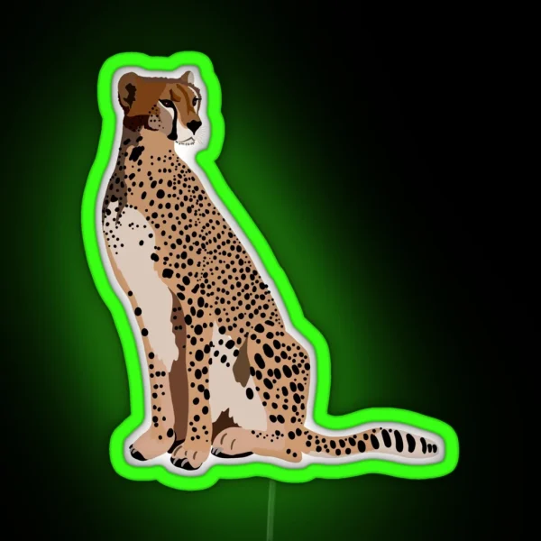 C Is For Cheetah RGB Neon Sign