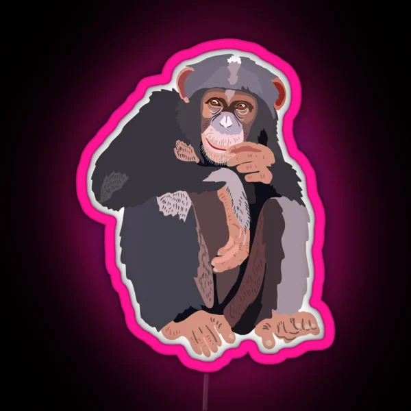 C Is For Chimp RGB Neon Sign