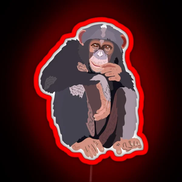 C Is For Chimp RGB Neon Sign
