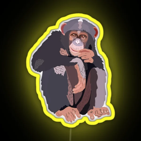 C Is For Chimp RGB Neon Sign