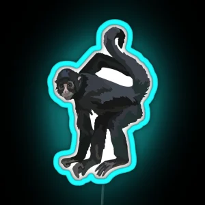C Is For Columbian Spider Monkey RGB Neon Sign