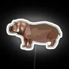 C Is For Common Hippo RGB Neon Sign - Image 4