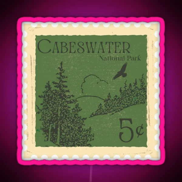 Cabeswater Stamp RGB Neon Sign