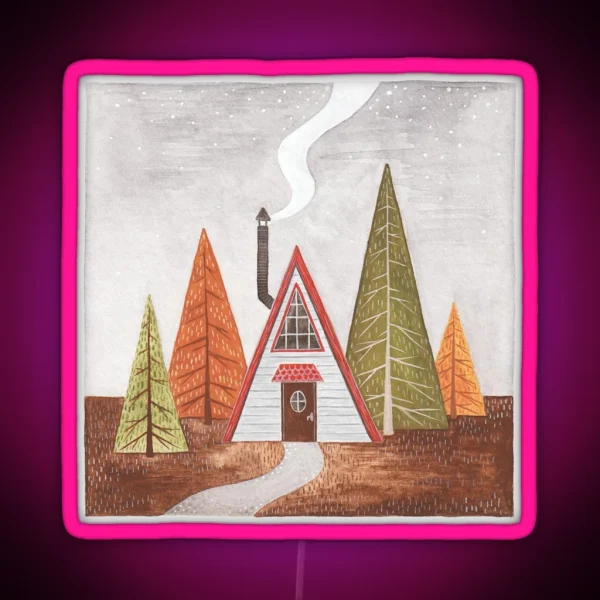 Cabin Living RGB Neon Sign