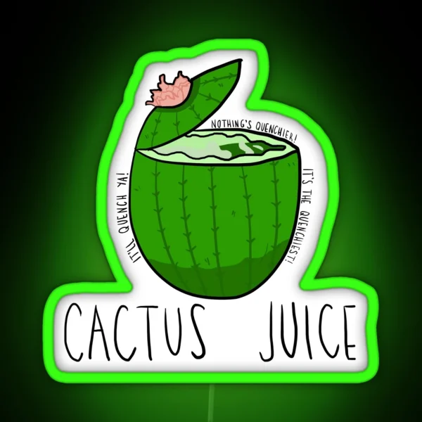 Cactus Juice Avatar RGB Neon Sign