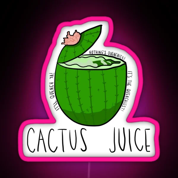 Cactus Juice Avatar RGB Neon Sign