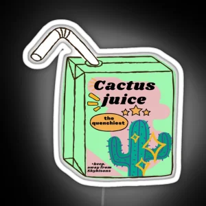 Cactus Juice Box Atla RGB Neon Sign