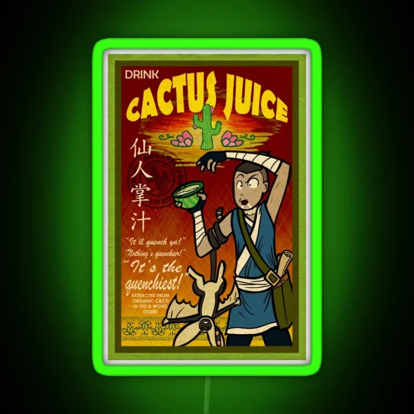 Cactus Juice RGB Neon Sign