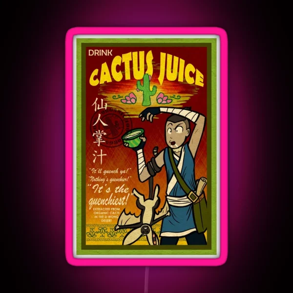 Cactus Juice RGB Neon Sign
