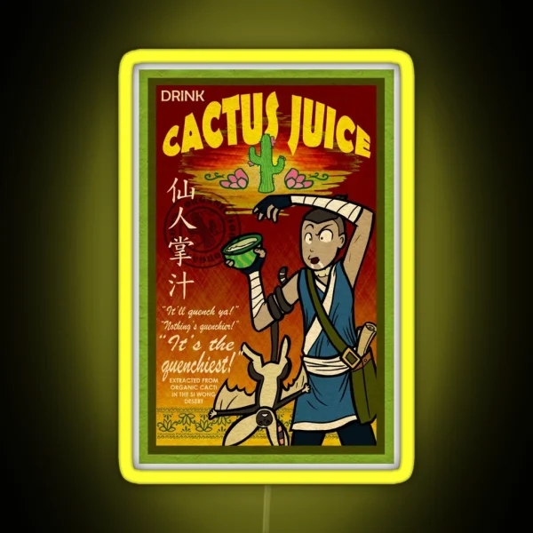 Cactus Juice RGB Neon Sign