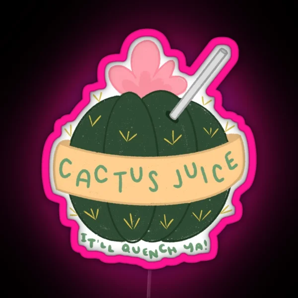 Cactus Juice RGB Neon Sign