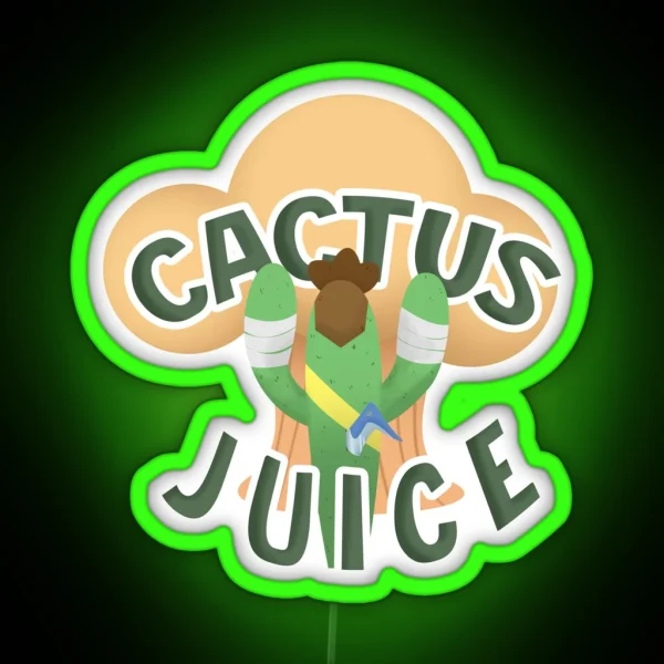 Cactus Juice RGB Neon Sign