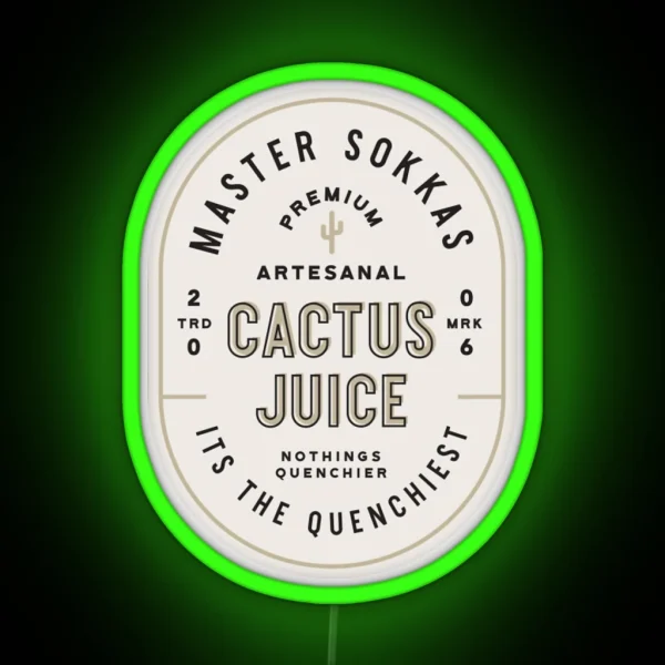 Cactus Juice RGB Neon Sign