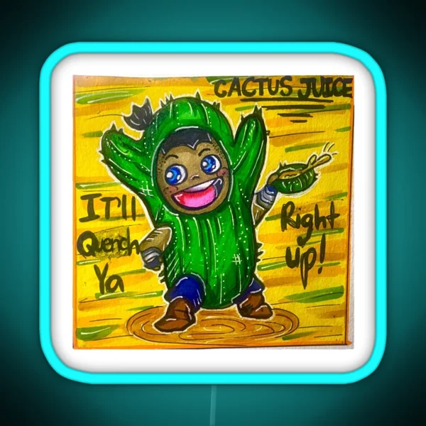 Cactus Juice Sokka RGB Neon Sign