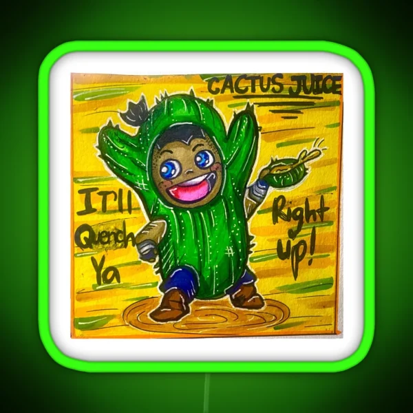 Cactus Juice Sokka RGB Neon Sign