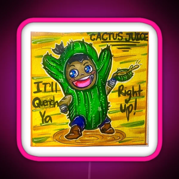 Cactus Juice Sokka RGB Neon Sign
