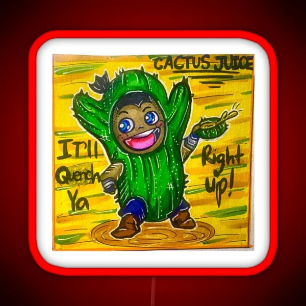 Cactus Juice Sokka RGB Neon Sign