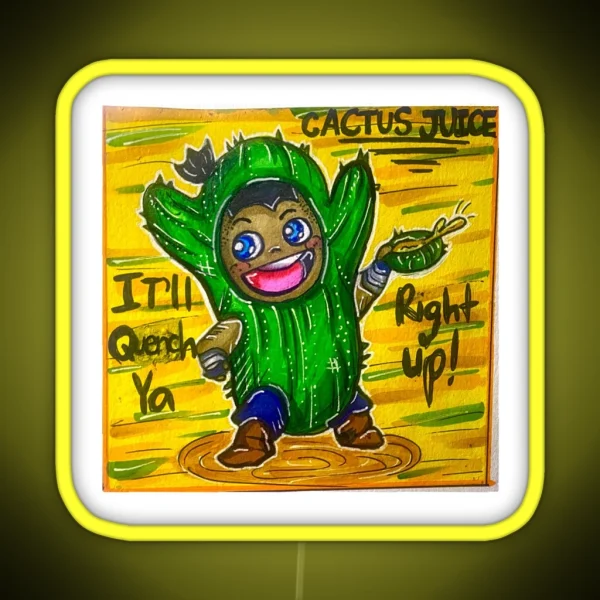 Cactus Juice Sokka RGB Neon Sign