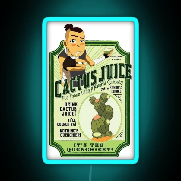 Cactus Juice Sokka RGB Neon Sign