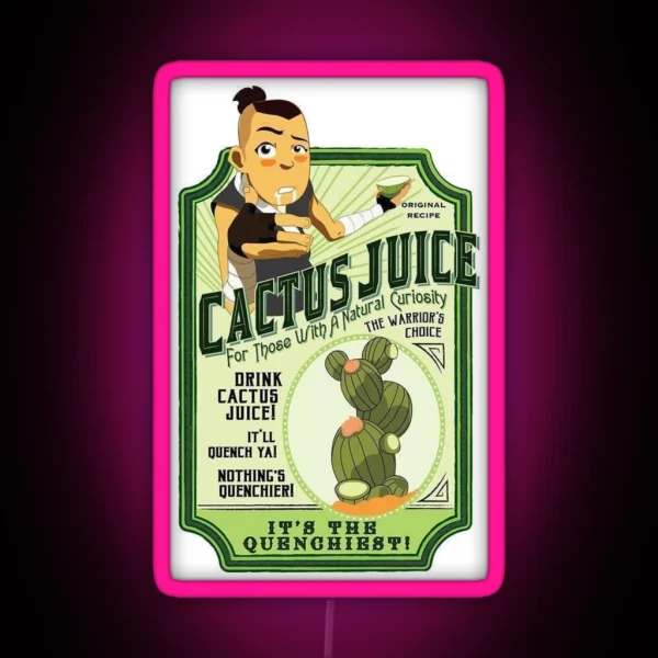 Cactus Juice Sokka RGB Neon Sign