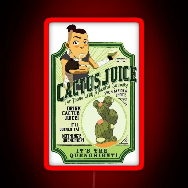 Cactus Juice Sokka RGB Neon Sign