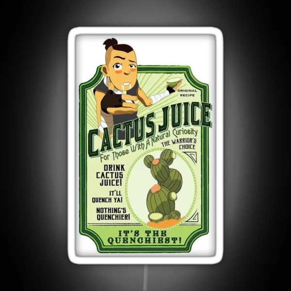 Cactus Juice Sokka RGB Neon Sign