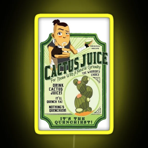 Cactus Juice Sokka RGB Neon Sign