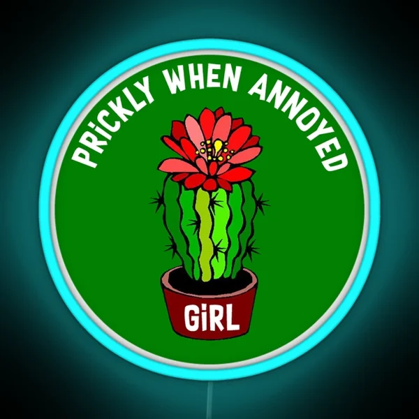 Cactus Led Prickly Personality Cactus Wife Sister Led RGB Neon Sign