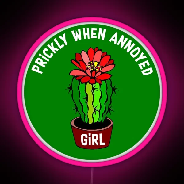 Cactus Led Prickly Personality Cactus Wife Sister Led RGB Neon Sign