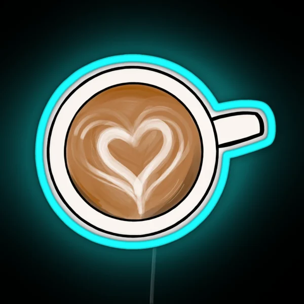 Cafe Au Lait RGB Neon Sign