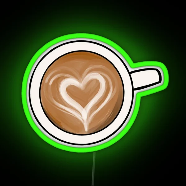 Cafe Au Lait RGB Neon Sign