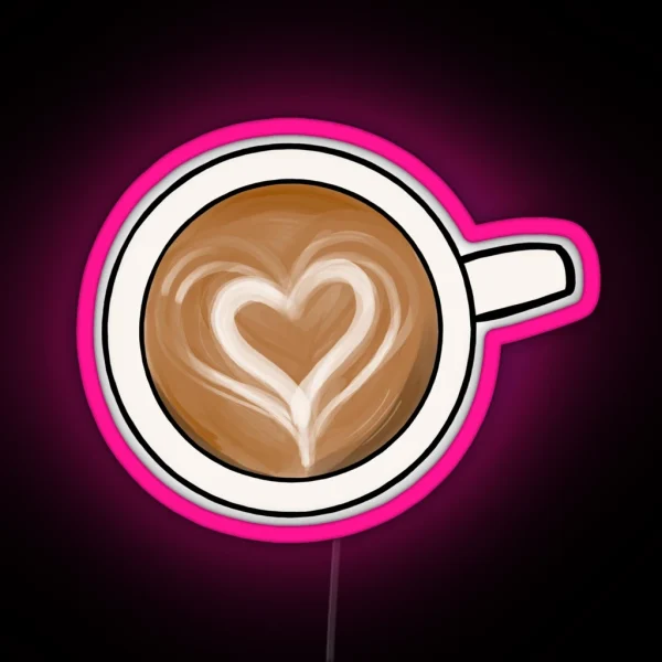 Cafe Au Lait RGB Neon Sign