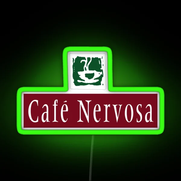 Cafe Nervosa RGB Neon Sign