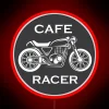 Cafe Racer Icon With Motorcycle RGB Neon Sign - Image 2