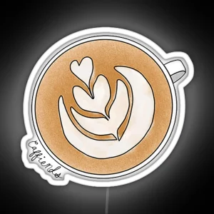 Caffiends Latte Art RGB Neon Sign